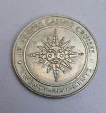 Moedas fichas 25 centavos excelente estado cruzeiro cassino St.Tropez comprar usado  Enviando para Brazil