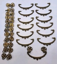 Tiradores de cajón de muebles de herrajes antiguos/de colección metal latón reproducir  segunda mano  Embacar hacia Mexico