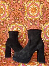 Vintage black suede for sale  BINGLEY