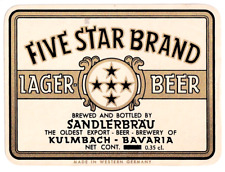 1950 sandlerbrau kulmbach for sale  USA