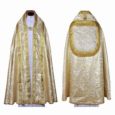 Novo Conjunto de Lantejoulas e Estola de Ouro Metálico, Capa Pluvial, Chape, Far Fronte comprar usado  Enviando para Brazil