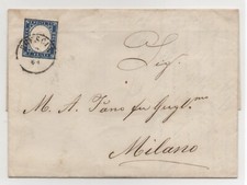 Sardegna 1861 lettera usato  Pisa