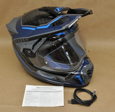 Capacete de motocicleta Klim Krios Pro M 57-58 azul preto fibra de carbono SENA Bluetooth comprar usado  Enviando para Brazil