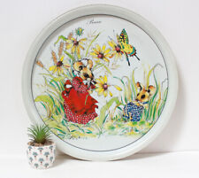 Plateau rond vintage d'occasion  Laignes
