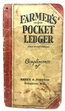 Farmer pocket ledger for sale  Madison