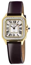 Relógio feminino GV2 by Gevril 12112 Milan quartzo suíço couro borgonha diamante comprar usado  Enviando para Brazil
