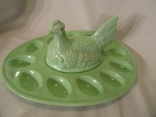 Copo de leite verde vintage L E Smith galinha jadeíta galinha em ovo desviado comprar usado Copo de leite verde vintage L E Smith galinha jadeíta galinha em ovo desviado comprar usado  Enviando para Brazil