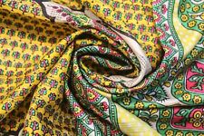 Tecido 100% Vintage Seda Pura Sari Impresso Reciclado Saree Material de Seda PSS15285 comprar usado  Enviando para Brazil