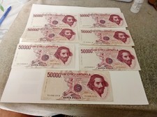 Lotto banconote 50000 usato  San Prospero