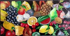 Quadro frutta composizione usato  Genzano di Roma