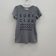 Roupas infantis clube de surf cinza manga curta gráfico básico camiseta infantil 8/9 comprar usado  Enviando para Brazil