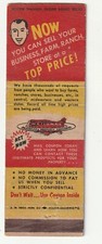 Matchbook cover national for sale  Tiskilwa