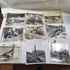 Lote de colección fotografía en blanco y negro 8x10 maquinaria industrial portador de taladro Corp años 60 segunda mano  Embacar hacia Mexico