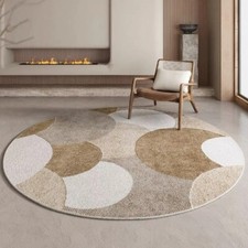 Tapete redondo giratório pequeno almofada de piso tapetes de mesa para sofá sala pilha loop, usado comprar usado  Enviando para Brazil