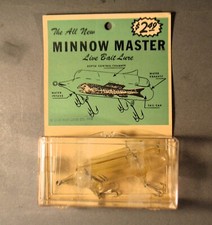 Isca de pesca vintage Minnow Master caixa de isca viva novo pacote plugue NOS comprar usado  Enviando para Brazil