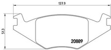 Brembo p85019 kit usato  Casapesenna