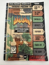 Autêntico Super Nintendo SNES Manual de Instruções Doom Apenas Folheto de Instruções comprar usado Autêntico Super Nintendo SNES Manual de Instruções Doom Apenas Folheto de Instruções comprar usado  Enviando para Brazil