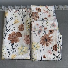Guardanapos de jantar tecido Food Network flores florais âmbar 20x20 conjunto de 4 comprar usado  Enviando para Brazil