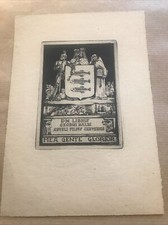 Exlibris incisione alberto usato  Roma