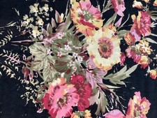 Vintage floral barkcloth for sale  BROADSTAIRS