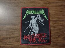 METALLICA,AND JUSTICE FOR ALL,COSTURE COM PATCH BORDADO BORDA VERMELHA, usado comprar usado  Enviando para Brazil