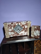 French marble clock for sale  KING'S LYNN