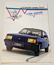 Brochure talbot samba d'occasion  Quarré-les-Tombes