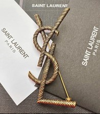 Używany, Broszka Zawieszka Brooch Yves Saint Laurent YSL na sprzedaż  PL