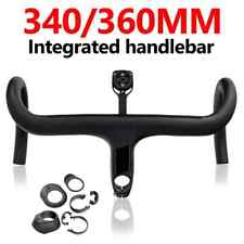 Guidão integrado de bicicleta de estrada barra de queda de carbono 340/360 mm com haste para 28,6 mm comprar usado  Enviando para Brazil