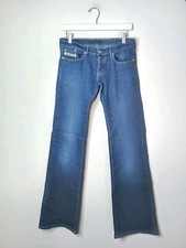 Jeans feminino Diesel Zerox perna alargada 10 33" costura interna comprar usado  Enviando para Brazil