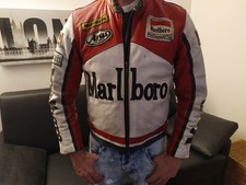 Marlboro motorrad lederjacke gebraucht kaufen  München
