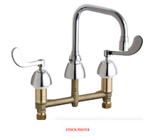 Usado, Torneira de pia de cozinha Chicago Faucets 201-ADB6AE3-317AB sem placa cromada spray comprar usado  Enviando para Brazil