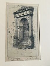 Original signed etching for sale  NOTTINGHAM