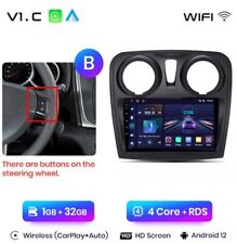 RADIO 2 DIN 9" ANDROID PER DACIA SANDERO 2 LOGAN  BLUETOOTH USB GPS CARPLAY  comprar usado  Enviando para Brazil