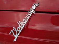 Emblema de script Volkswagen VW emblema de script janela de baía tela dividida VW capô de besouro comprar usado  Enviando para Brazil