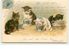 Chats buvant tasses d'occasion  Igny