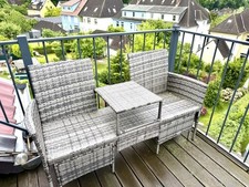 Rattanbank grau zweisitzer gebraucht kaufen  Bochum