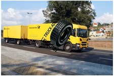 Truck Photo, Lkw Foto, SCANIA P340 Kofferlastzug Deutsche Post comprar usado  Enviando para Brazil