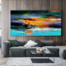 Pintura a óleo pintada à mão tela mural original sala decoração para casa comprar usado  Enviando para Brazil