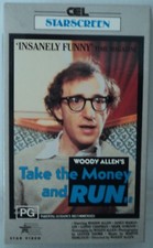 Pegue o dinheiro e corra. Woody Allen BETA Betamax fita de vídeo caixa de cartão CEL NÃO VHS comprar usado  Enviando para Brazil