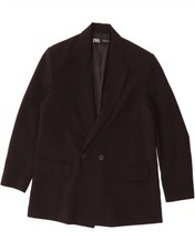 Usado, Jaqueta Blazer Masculina ZARA Peito Duplo Reino Unido 38 Média Preta Poliéster AO01 comprar usado Usado, Jaqueta Blazer Masculina ZARA Peito Duplo Reino Unido 38 Média Preta Poliéster AO01 comprar usado  Enviando para Brazil