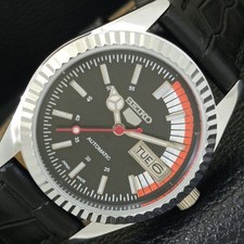 RELÓGIO PRETO MASCULINO JAPÃO VINTAGE RECONDICIONADO SEIKO 5 AUTOMÁTICO 6309A a440689-1 comprar usado  Enviando para Brazil
