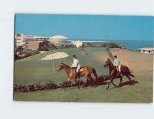 Postcard horse riding for sale  Almond