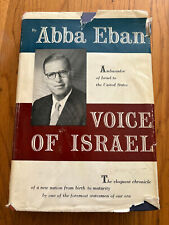 ABBA EBAN AUTOGRAPHED "VOICE OF ISRAEL" 1957 HEBREW LEADER SIGNED TO LIFE MEMOIR, usado comprar usado  Enviando para Brazil