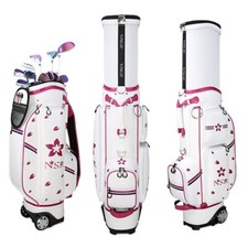Bolsa de golfe feminina impermeável impressa carrinho com rodas retrátil bolsa de aviação, usado comprar usado  Enviando para Brazil