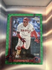 Gustavo Campero 2025 Topps Chrome Baseball RC Green Geometric 53/99-Angels, usado comprar usado  Enviando para Brazil