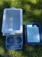 Vintage Gott Tote Pacote com 6 Cooler Console Braço Descanso Suporte para Copo Base Azul Recongelamento comprar usado  Enviando para Brazil