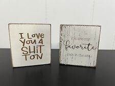 Funny wood block for sale  Bountiful