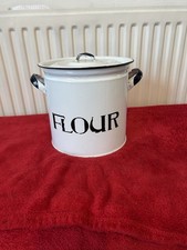 Vintage enamel flour for sale Vintage enamel flour for sale  BRAINTREE