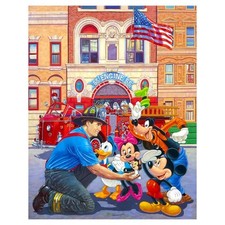 Litografia de mídia mista Manuel Hernandez, "Engine 55" edição limitada da Disney, usado comprar usado  Enviando para Brazil